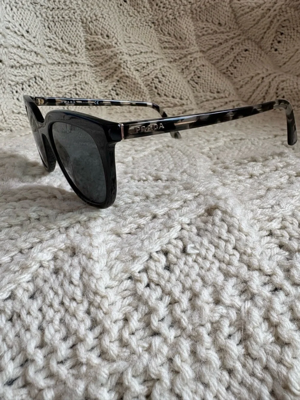 Prada Black Women's Cat-Eye Sunglasses - Classic Style - Picture 3 of 6